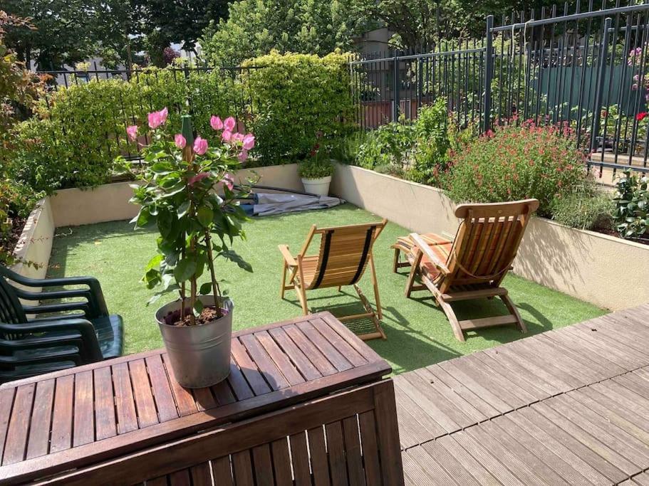 Apartment Loft 3 Pieces Sur Jardin - 15 Minutes De Paris Avec Parking *